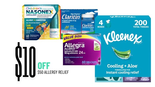 Buy $50 in Allergy Relief, Get $10 off Instantly | Amazon Offer