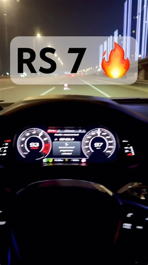 RS 7 C8 0-100 launch