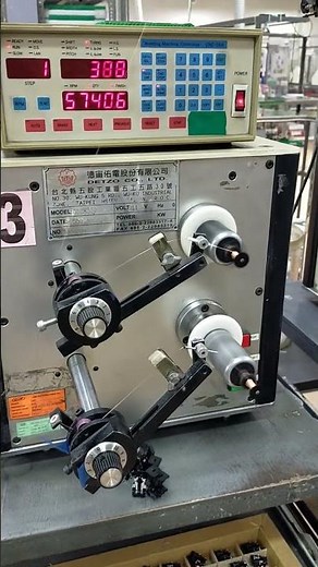 初めて見た！コイル巻き線機！ #Shorts