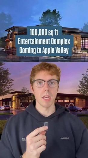 Apple Valley Minnesota is getting a 100,000 square-foot entertainment complex. Coming fall 2026, this entertainment complex has 20 bowling lanes, four bocce courts, nine sand volleyball courts, 12 cornhole courts, five axe throwing bays, a 60-game arcade, two full bars and a restaurant. @skylinesocialandgames has been running in Duluth since 1976, and now they’re bringing it to Apple Valley.￼ | South Metro Scoop