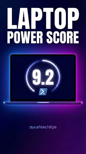 Ayush | Tech & Coding Tips journey 🚀 | Kya aapko apne Laptop Power Score ke baare me pata hai? 💻 Ek simple PowerShell command se check karo ki aapka device High End Gaming aur 4K... | Instagram