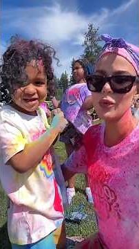 Khloe Kardashian's Annual 4th of July Color Run 2026 Is Pure Family Fun with Kardashian Kids #shorts