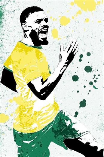 Foster South Africa Star Player Poster, Wall Decor Soccer Tribute World Tournament Print, Football Fans Unique Gift Modern Home Decor - Etsy UK