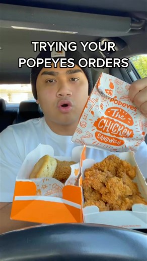 295_Trying you Popeye’s orders! #fyp #foryou #popeyes #fastfood #chicken #chickensandwich #food #Foodie #tastetest #review #mukbang | Natelo vlogs