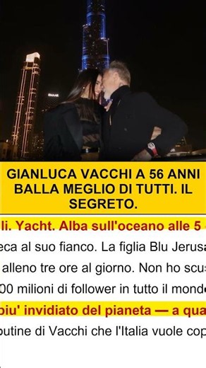 Gianluca Vacchi a 56 anni con addominali da ragazzo: il suo segreto 💪