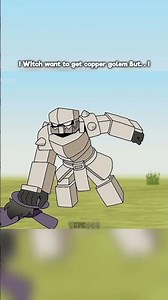Witch Want To Get Copper Golem But. . . 💀#animation #minecraft