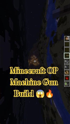 Minecraft OP Machine Gun Build 😱🔥