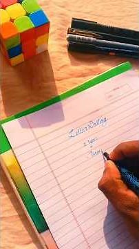 Letter Writing | Paper Presentation Tips | Board Exams | How to Improve Handwriting | Calli Krish