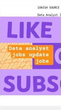 Top Data Analyst Jobs on Naukri! | Freshers & Experienced Openings | Apply Now 🚀 #job