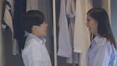 Lesbian couple fitting room while trying clothes
