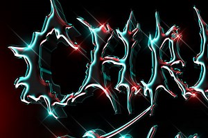 3D Chrome Text Style PSD Template | Hyperpix