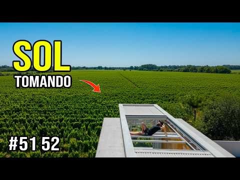 Construí una reposera Móvl, para aprovechar cuando se abre el techo!