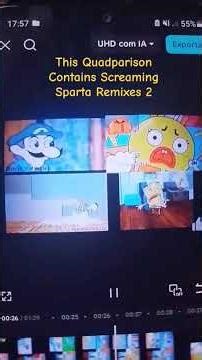 This Quadparison Contains Screaming Sparta Remixes 2 #techno #oreo