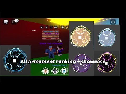 All Armament Ranking + showcase in DUNGEONS!🏯 Anime Fighting Simulator