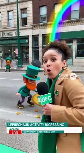 Leprechauns Actually Showed Up Before St Patrick's Day 🍀 #shorts #stpatricksday #viral