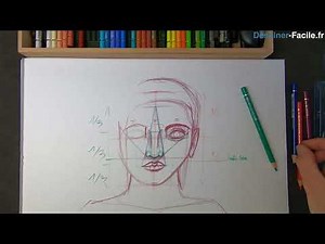 Comment dessiner facilement un visage de face - Tutoriel pour débutants