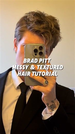CARSON | BARBER | BRAD PITT HAIR TUTORIAL My favourite Brad Pitt hairstyle ever. Suitable for straight to wavy hair this tousled out grown warrior cut is... | Instagram