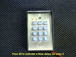 DC60SS Setting Time Delay On Relay 2