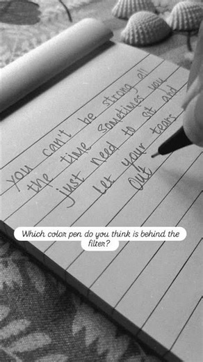 Which color pen do you think is behind the filter? #thepaperartist #lettering #handwriting #artist