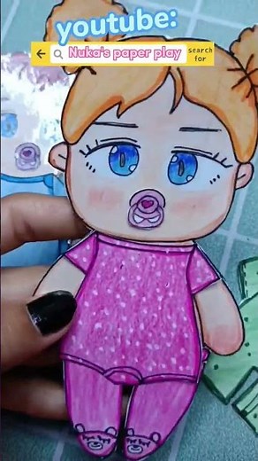 [Diy] paper dolls baby boy n girls||paper play|| paper craft