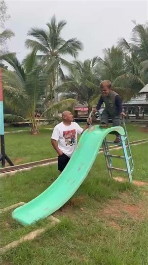 Setting up a children's playground
