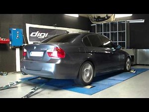 Reprogrammation moteur BMW 325d 197cv @ 250cv dyno digiservices