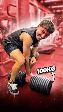 Lift 100kg with one hand = Win R$100 💪