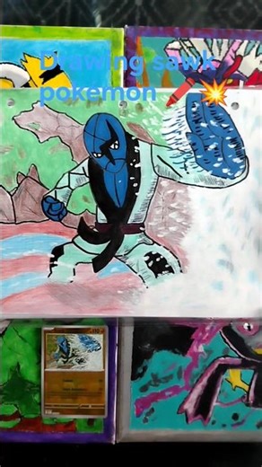drawing sawk pokémon card