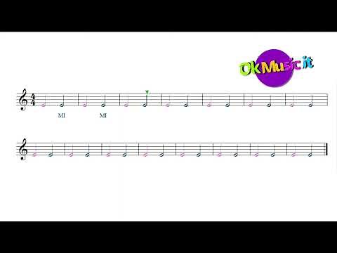 1 - Le note musicali - Apprendiamo la nota MI - SubitoMusica - okMusic.it