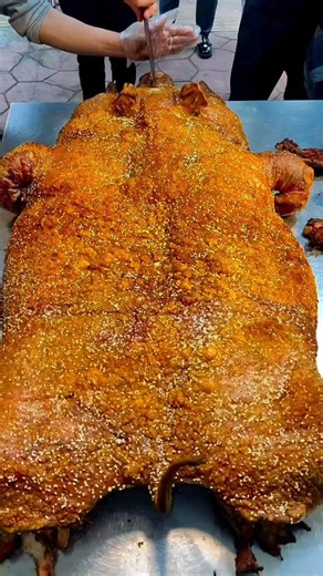 Crispy Chinese pork is...so freaking good. I haven't had this in probably about a year, but it's a go-to classic at any dim sum place.