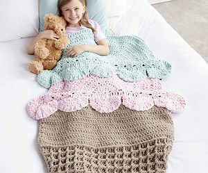 Ice Cream Crochet Snuggle Sack