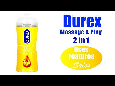 Durex Sensual Massage & Play 2 in 1, Massage Gel and Personal Lubricant, Intimate Seductive Lube