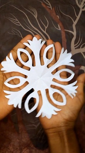 Christmas Snowflake Full Unique Design ❄🌲 Exclusive Christmas Snowflake #reels #shorts #Christmas #snowflakes #amazingview | Easy Art & Craft IDEA