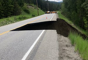 Highway 33 slides away in Joe Rich, closed in both directions - Kelowna News