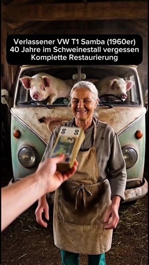 Aus dem Schweinestall zurück ins Rampenlicht: Ein VW T1 Samba für nur 450€ komplett restauriert — wie viele Punkte gebt ihr ihm? #oldtimer #restaurierung #flügeltürer #scheunenfund #autoliebe