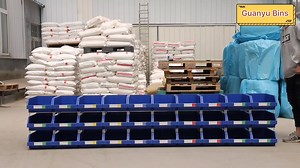 Warehouse Packing Plastic Stackable Small Parts Storage Bin Box