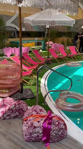 Vibrant Pool Party with Luxurious Decor and Fun Activities