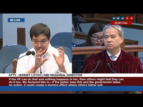 VP ON TRIAL DAY 5 RECAP: NBI witness questioned on 'realness' of VP threat, 'Operation Romanov' |ANC