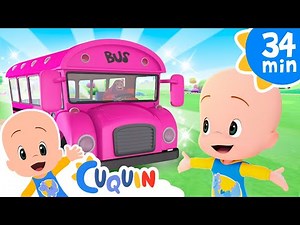 Las ruedas del bus rosa | Canciones y episodios con la Familia Telerin