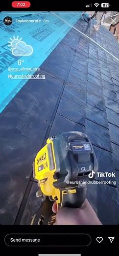Instalación de Techo Euroshield de Goma Reciclada