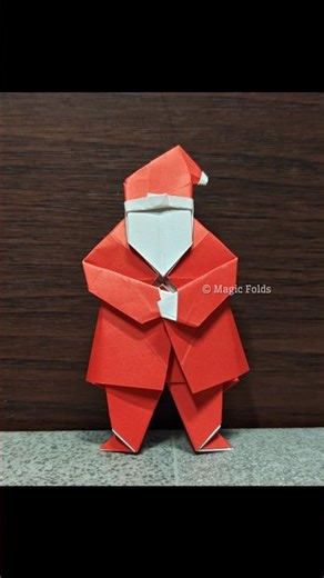 Origami Santa Claus. #origamisantaclaus #santaclaus #papersanta #papersantaclaus #diysantaclaus