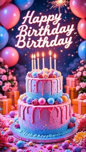 Happy Birthday Song - Best Version 🎂🎁 #happybirthday #happybirthdaytoyou #cake