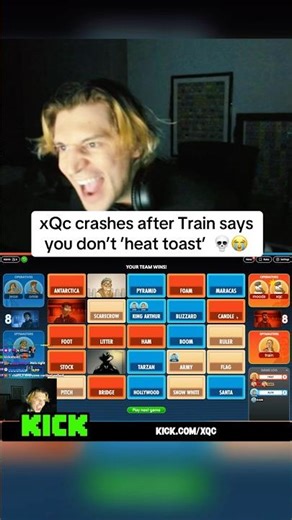 xQc RAGES At Train During CODENAMES 😭 #xqc #trainwreckstv #codenames