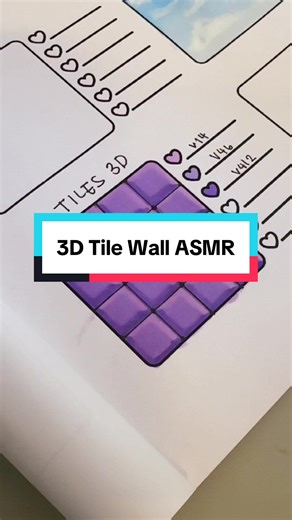 How I color a 3D tile wall pattern 🎨 Easy coloring technique relaxing ASMR. Perfect for calm art time 🤍🖌️ #arttutorial #coloring #coloringcommunity #satisfyingasmr #asmrsounds