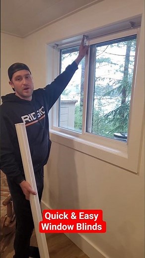 Quick & easy to install window blinds from home depot #blinds #windowblinds #hometips #diytips #diy