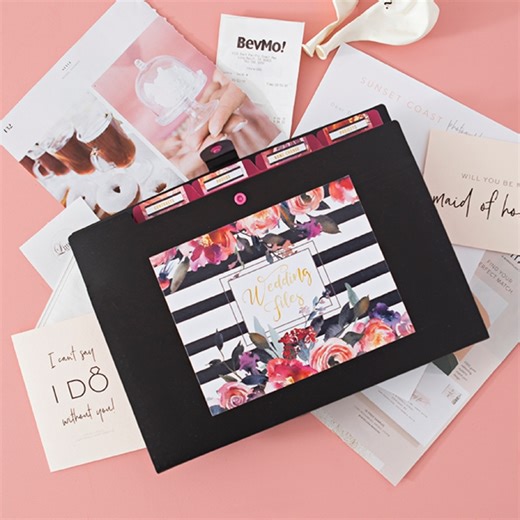 Wedding file folders | Honestweddingadvice.com