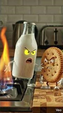 🤣 Breakfast War! Biscuit vs Milk | Funny Animation Story