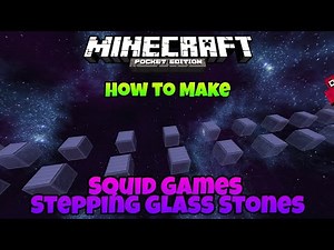 How to make Squid Games Glass Stepping Stones in Minecraft