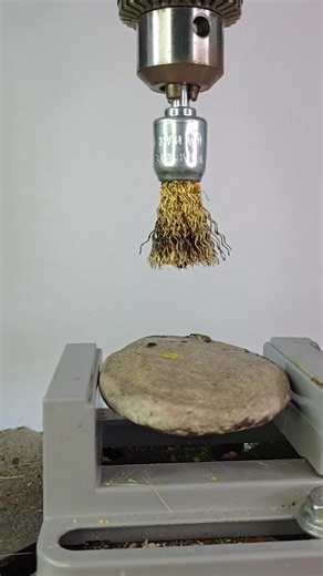 Satisfying Rock Scratching Experiment