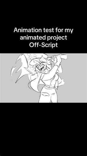 Yknow… I was going to make a more of a swoop sound effect, maybe add a grunt. But this works too. #animationtest #behindthescenes #indieshow #ocanimation #dndart